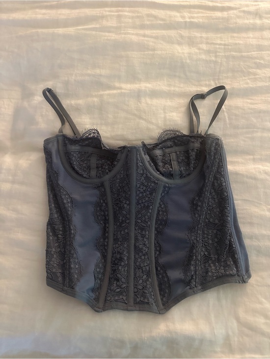 Urban Outfitters Tops - Urban Outfitters Corset Bustier top Dusty Blue